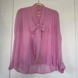 Saint Laurent Paris light pink rive gauche elegant top